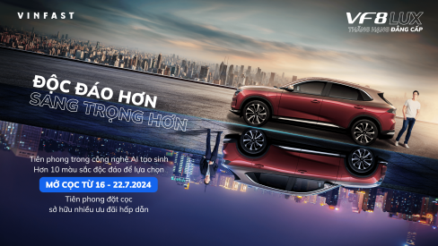 VinFast Ra Mắt VF 8 Lux – Phiên Bản “Thăng Hạng Đẳng Cấp 7